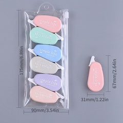 6pcs Correction Tape for Writing Corrections