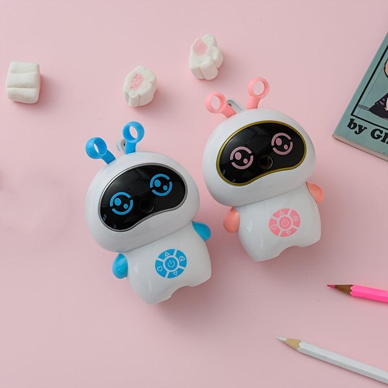 Cartoon Robot Pencil Sharpener Hand Shake Student Stationery