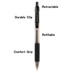 AIHAO Retractable Ballpoint Pens Ink Medium Point 1 0mm 24 Pack