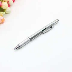 1PC 6-in-1 Multi-function Pen Tool with Ballpoint Pen Screwdriver Ruler Level