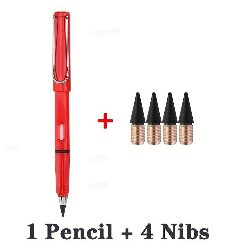 4pcs Unlimited Pencil Nibs Set, Inkless Pen Art Sketch Magic Mechanical Pencils
