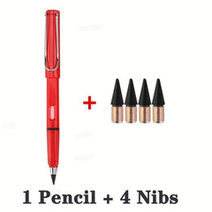 4pcs Unlimited Pencil Nibs Set, Inkless Pen Art Sketch Magic Mechanical Pencils