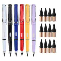 4pcs Unlimited Pencil Nibs Set, Inkless Pen Art Sketch Magic Mechanical Pencils