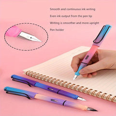 2pcs Colored Student Calligraphy Pens for Writing Enhancement