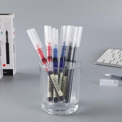8pcs Quick Drying Gel Pen Large Capacity Red Water Based Pen Gel Pen Set