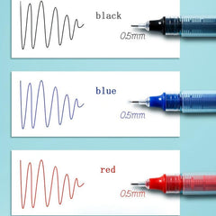 8pcs Quick Drying Gel Pen Large Capacity Red Water Based Pen Gel Pen Set