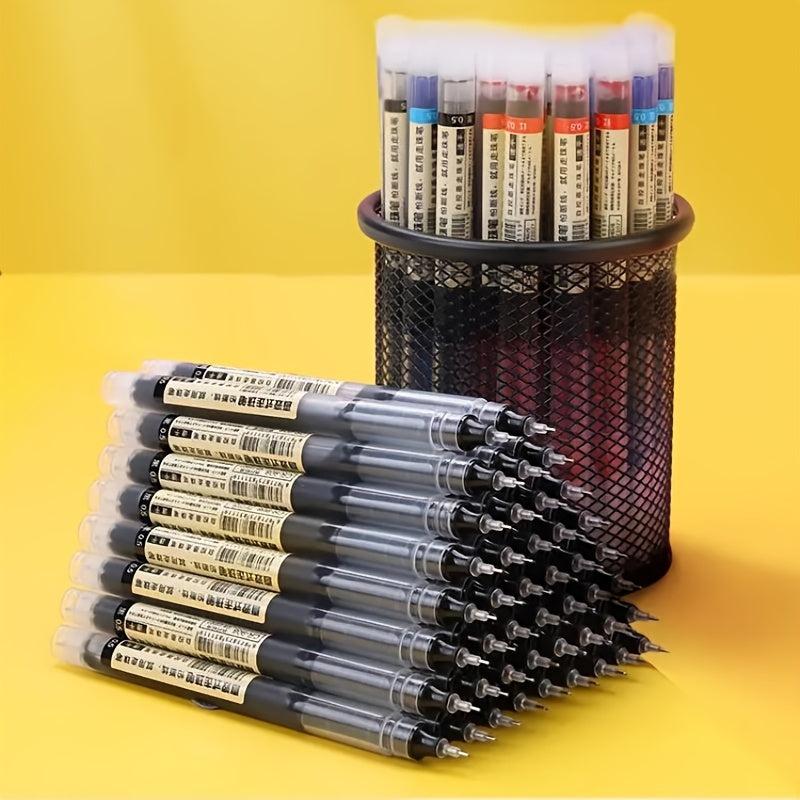 8pcs Quick Drying Gel Pen Large Capacity Red Water Based Pen Gel Pen Set