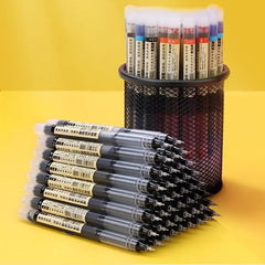 8pcs Quick Drying Gel Pen Large Capacity Red Water Based Pen Gel Pen Set