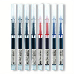 8pcs Quick Drying Gel Pen Large Capacity Red Water Based Pen Gel Pen Set