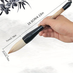Calligraphy Brush Set Wolf Hair Panda Ink Painting Wood Handle