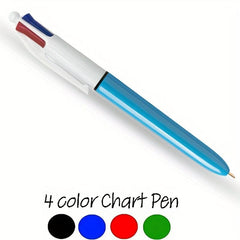 DORESS 4 Count Pack Ballpoint Pens Medium Point 1.0mm 4 Colors