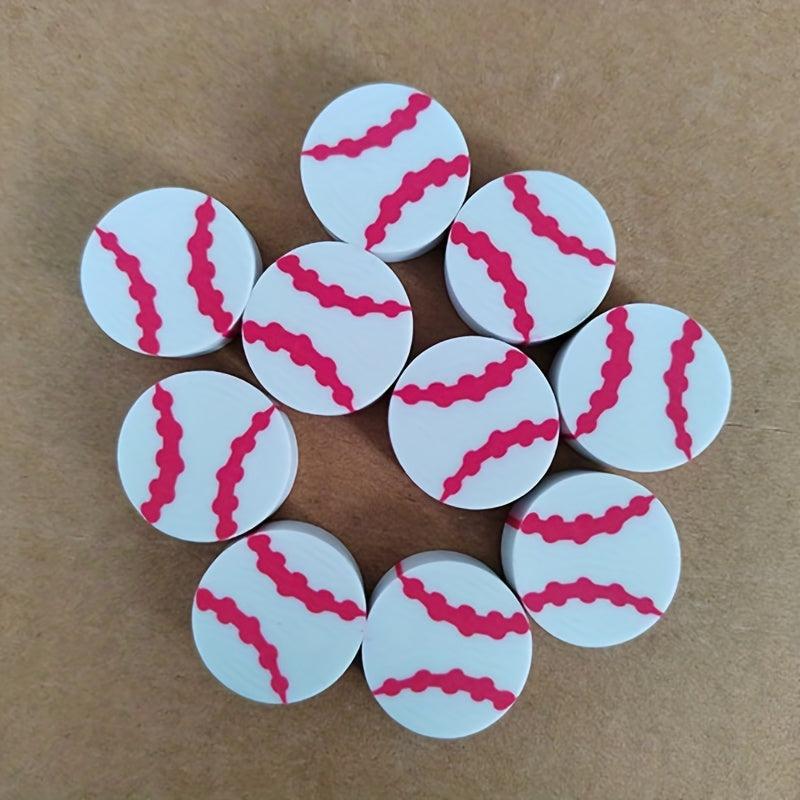 10pcs Styling Extruded Eraser Kids Gift Football Basketball Eraser