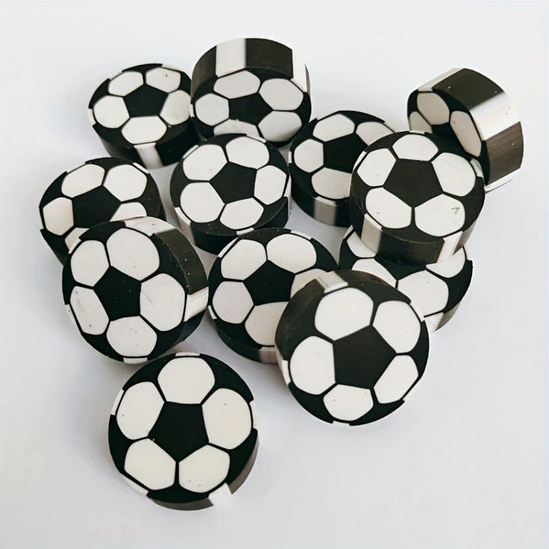 10pcs Styling Extruded Eraser Kids Gift Football Basketball Eraser