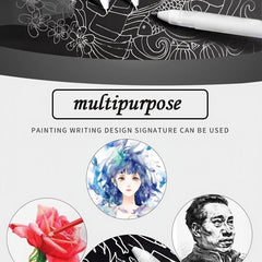 2pcs Hand painted Highlight Art Painting Pens