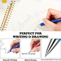 10pcs Inspirational Quotes Ballpoint Pens for Office with Encouraging Scriptures