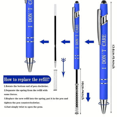 10pcs Inspirational Quotes Ballpoint Pens for Office with Encouraging Scriptures