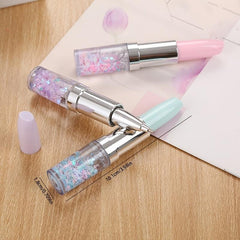 0.5mm Gel Pen for Girls with Lipstick Pen & Red Pocket Bag