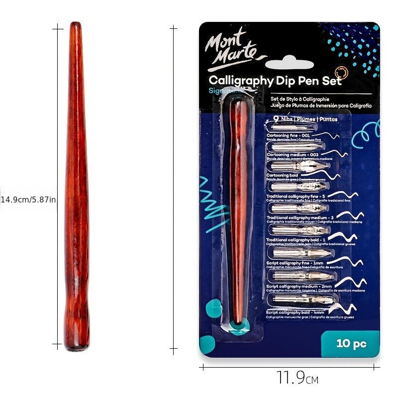 9 Calligraphy Nibs Dip Pen Set Cartoon Animation Lettering Sketching Art