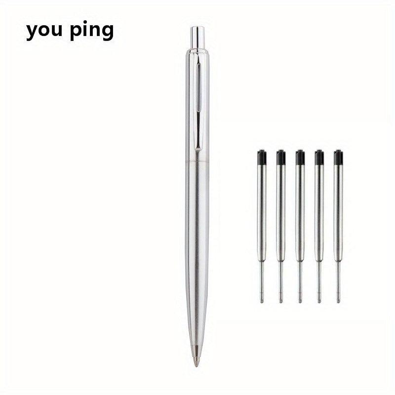 Classic Metal Ball point Pen Retractable Pen School Office Writing