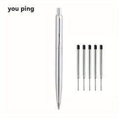 Classic Metal Ball point Pen Retractable Pen School Office Writing