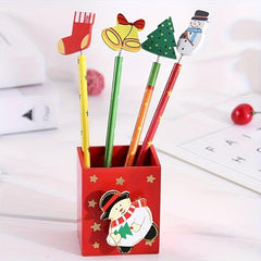 Christmas Style Pencil Cartoon Craft Pen Christmas Gift 12pcs