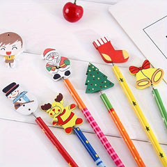 Christmas Style Pencil Cartoon Craft Pen Christmas Gift 12pcs