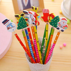 Christmas Style Pencil Cartoon Craft Pen Christmas Gift 12pcs