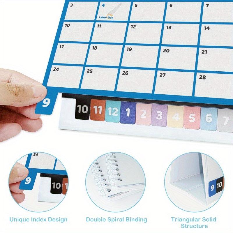 Small Desk Calendar Standing Decor Desktop Schedule Calendar