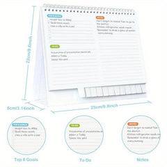 Small Desk Calendar Standing Decor Desktop Schedule Calendar