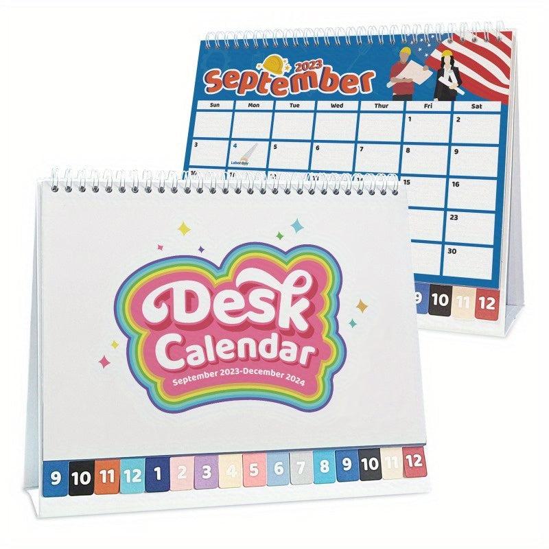 Small Desk Calendar Standing Decor Desktop Schedule Calendar