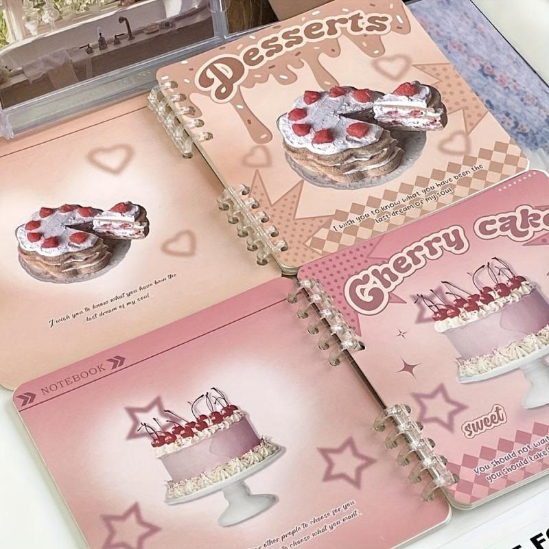 Portable Square Book Loose leaf Replaceable Inner Page Student Classroom Notes