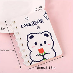 Cartoon Coil Book Mini Portable Student Notebook