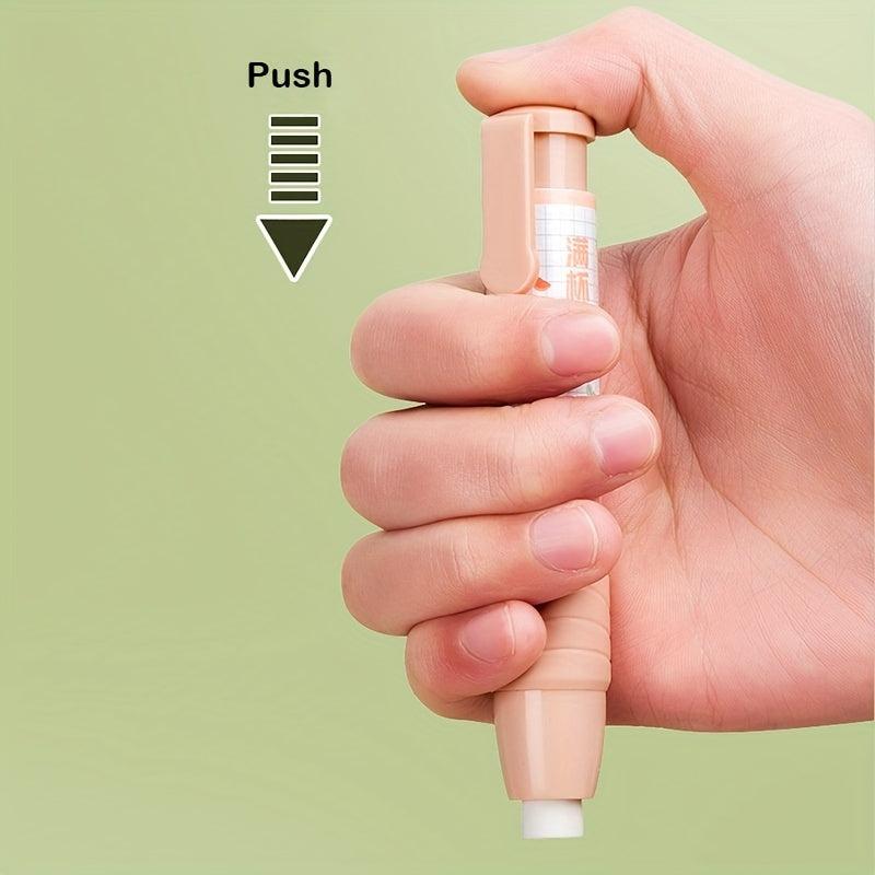 1pc Fruit Milk Tea Retractable Eraser Rubber Random Pattern School Supplies