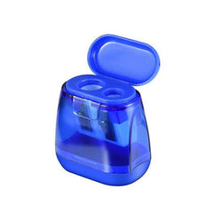 Dual Hole Manual Pencil Sharpener with Lid