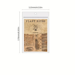 20pcs Paper Plant Hand Note Series for Journal Decoration