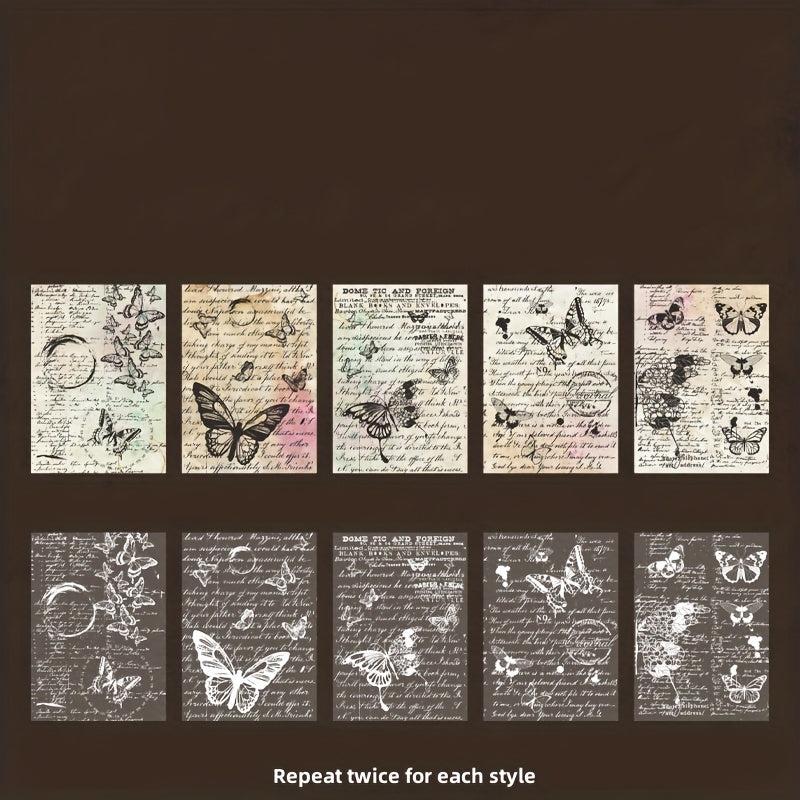20pcs Paper Plant Hand Note Series for Journal Decoration
