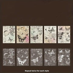 20pcs Paper Plant Hand Note Series for Journal Decoration