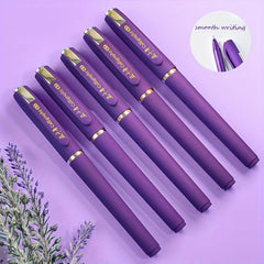 Fashionable Business Ballpoint Pen Purple Ink Metal Nib 0.7mm