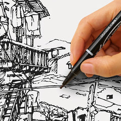 0 5 1 0mm Double Head Marker Waterproof Brush Pens