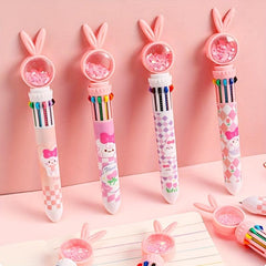 Student 10 Color Ballpoint Pen Cartoon Design