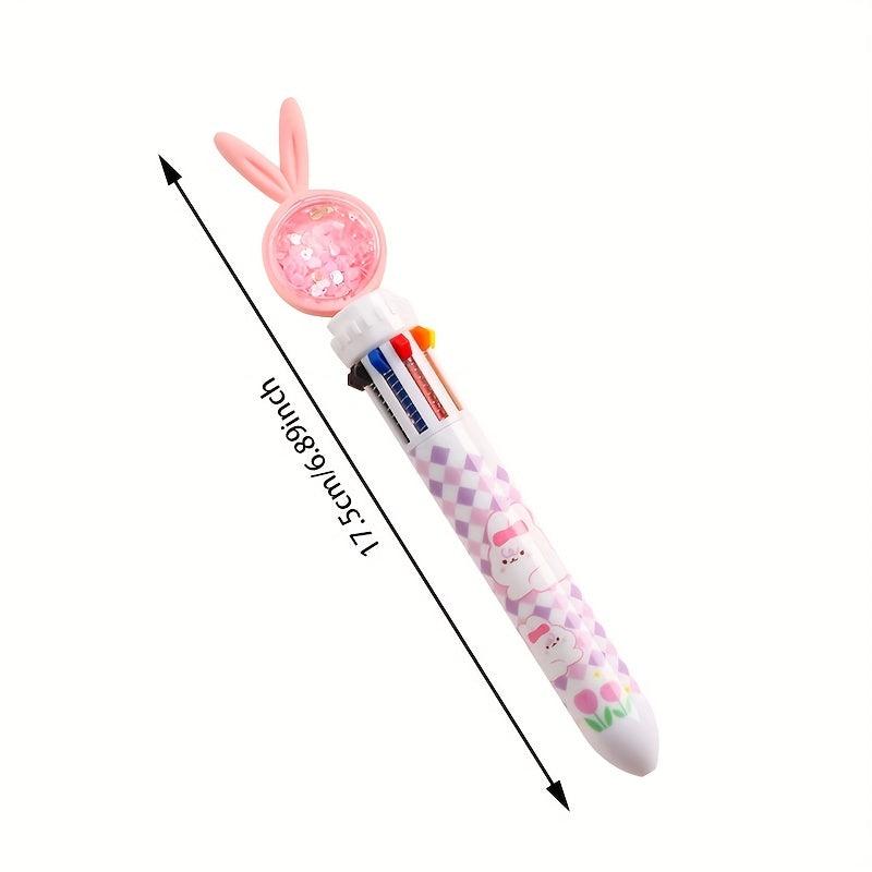 Student 10 Color Ballpoint Pen Cartoon Design