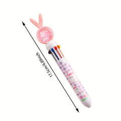 Student 10 Color Ballpoint Pen Cartoon Design