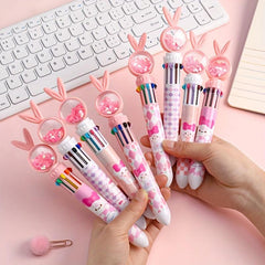 Student 10 Color Ballpoint Pen Cartoon Design