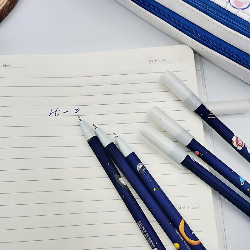 6pcs Astronaut Gel Pens 0 5mm Erasable & Minimalist