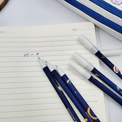 6pcs Astronaut Gel Pens 0 5mm Erasable & Minimalist