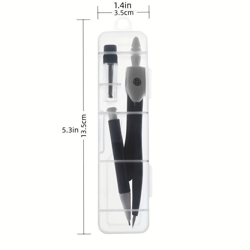 Metal Portable Compass Set for Drawing & Office Use