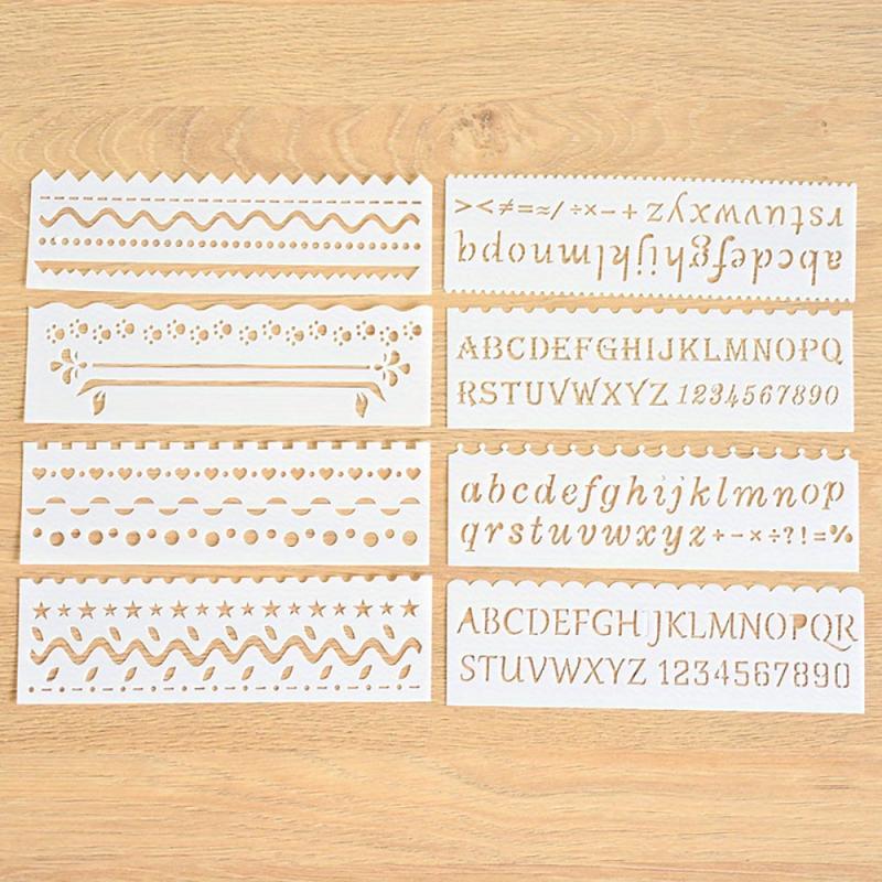 Kids Stencil Set 17 Letter Flower Leaf Weather Building Car & Animal Stencils