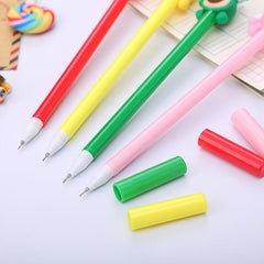 Fruit Gel Pen Study Stationery For Students 0.5mm Perfect Exam Gift