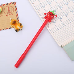 Fruit Gel Pen Study Stationery For Students 0.5mm Perfect Exam Gift