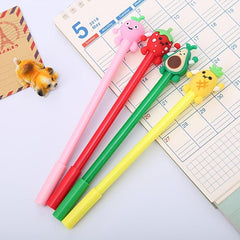 Fruit Gel Pen Study Stationery For Students 0.5mm Perfect Exam Gift